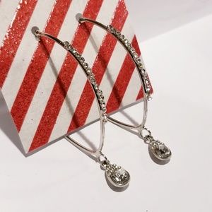 Silver Hoop Earrings 2/$12 NEW